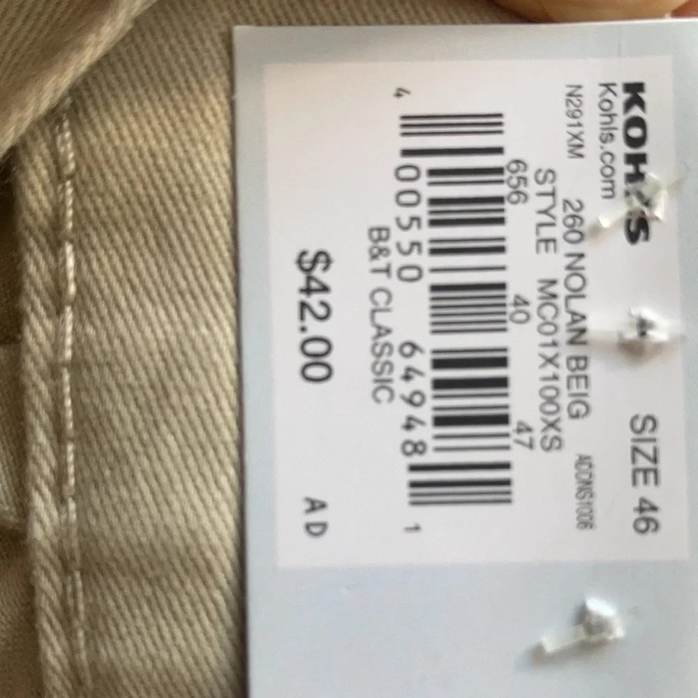 NWT Side elastic tan cargo short Croft & barrow size 52 or 46 - Picture 16 of 16